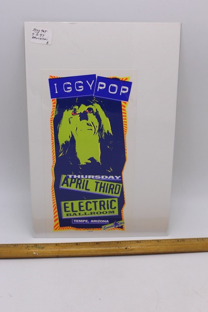 IGGY POP CONCERT HANDBILL 1997 MARK ARMINSKI