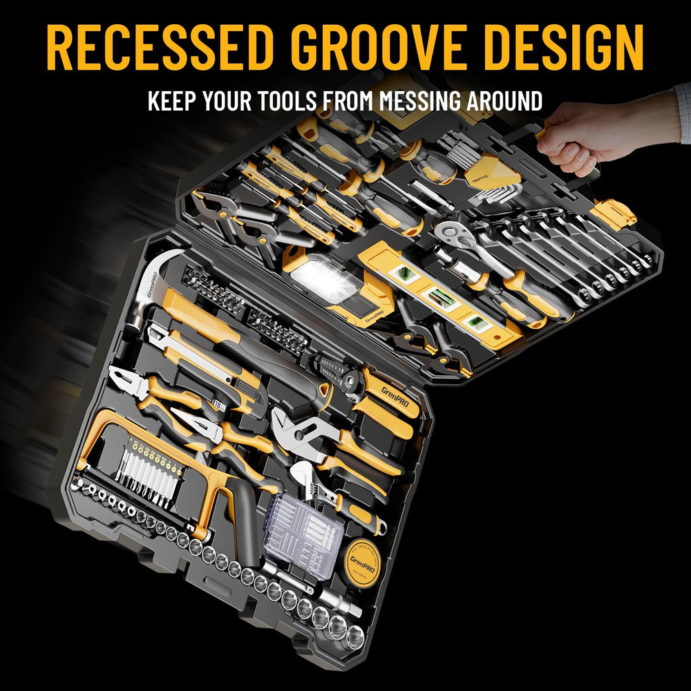GRENPRO 239PCS Tool Set Kit For Home, Basic Household