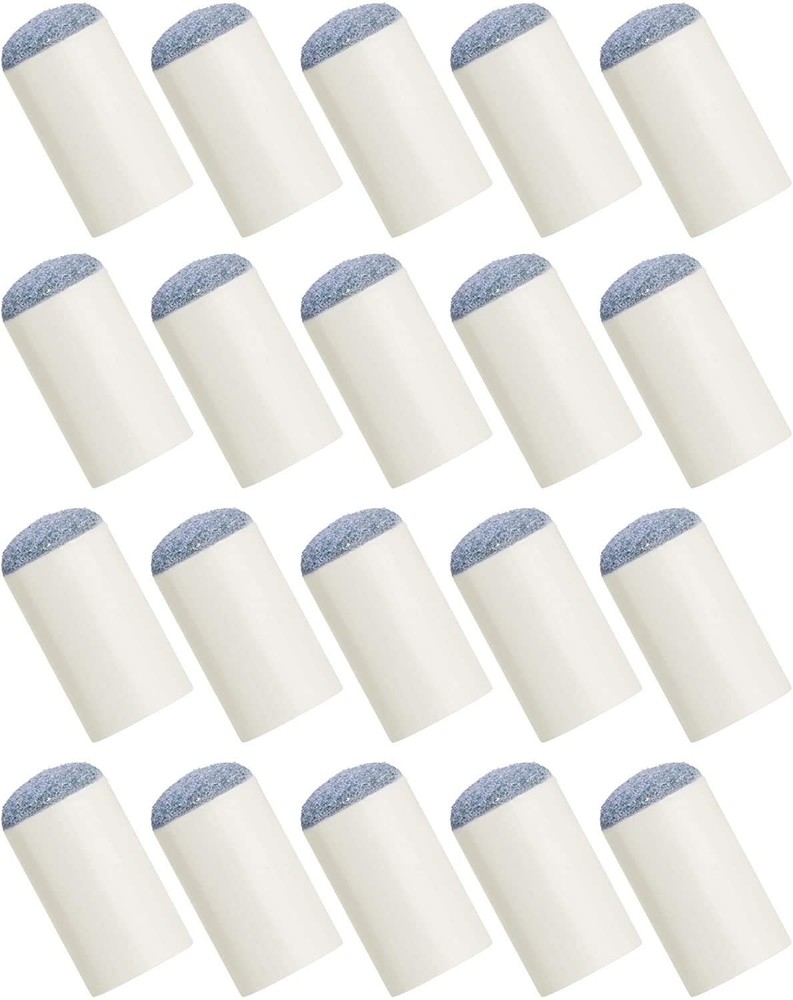BLUECELL 20pcs Replacements Slip-On Pool Billiard Cue Tips,13mm