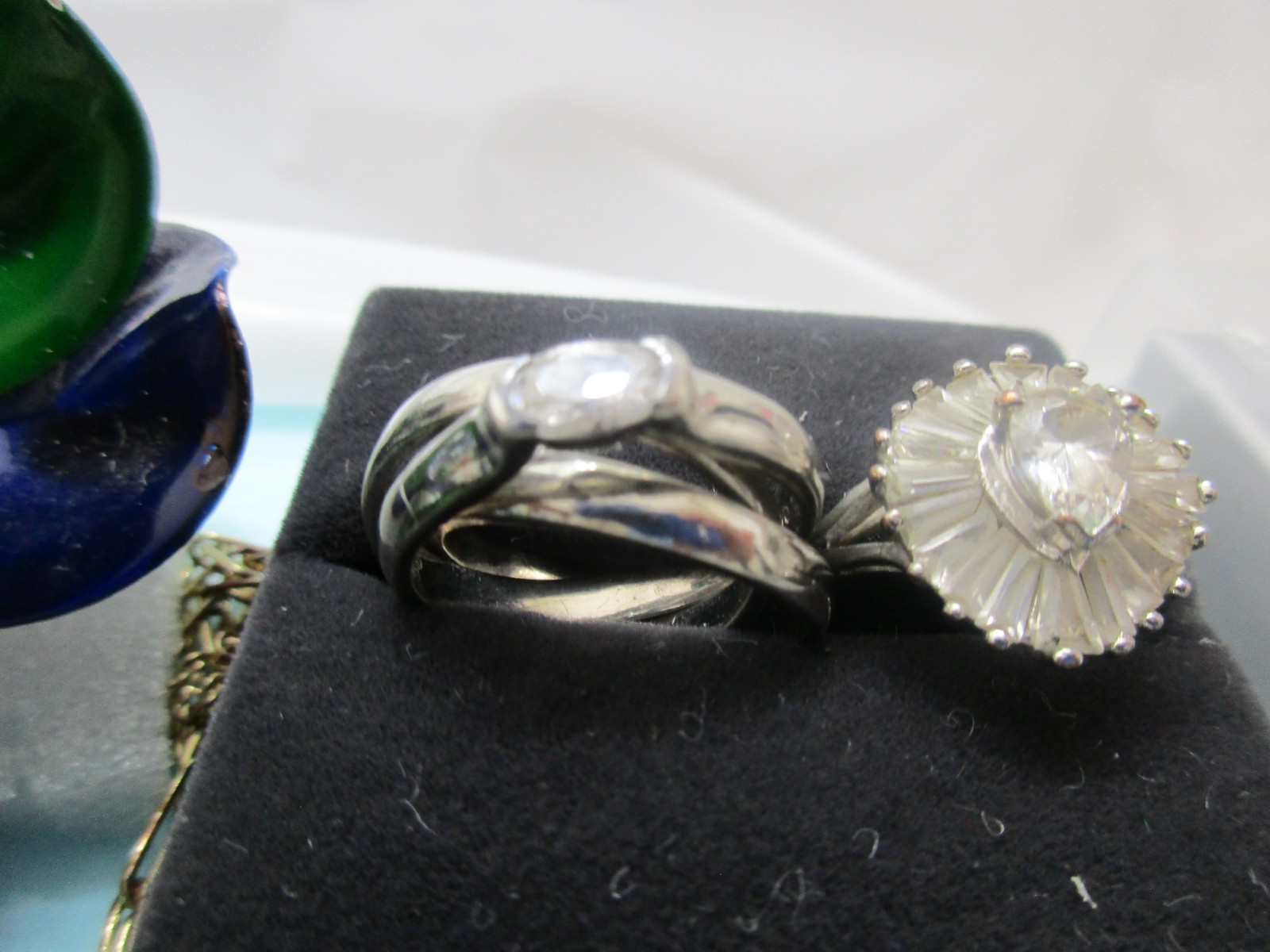 Vtg to Now Lot JEWELRY WEISS C.TRIFARI,925 Swiss Piano+Cameo Locket brooch,ring+