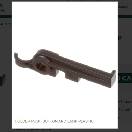 HOLDER PUSH BUTTON AND LAMP PLASTIC # 05-0490/03