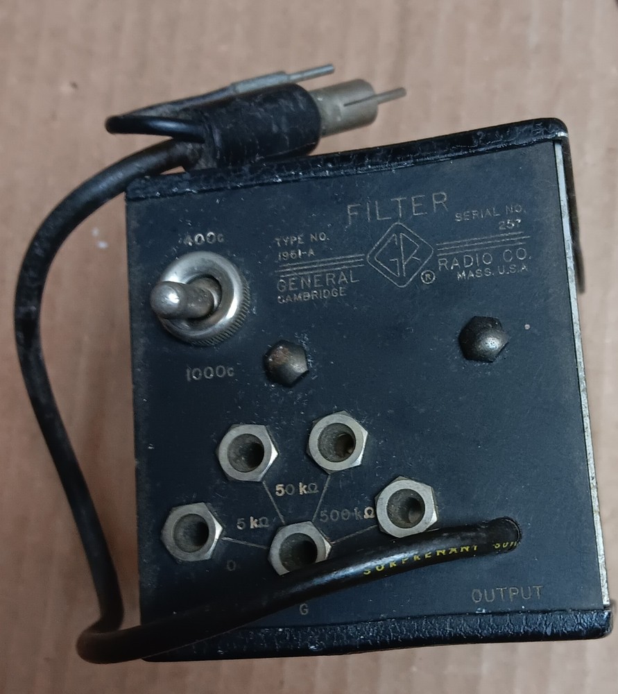 general radio 1951a filter GR