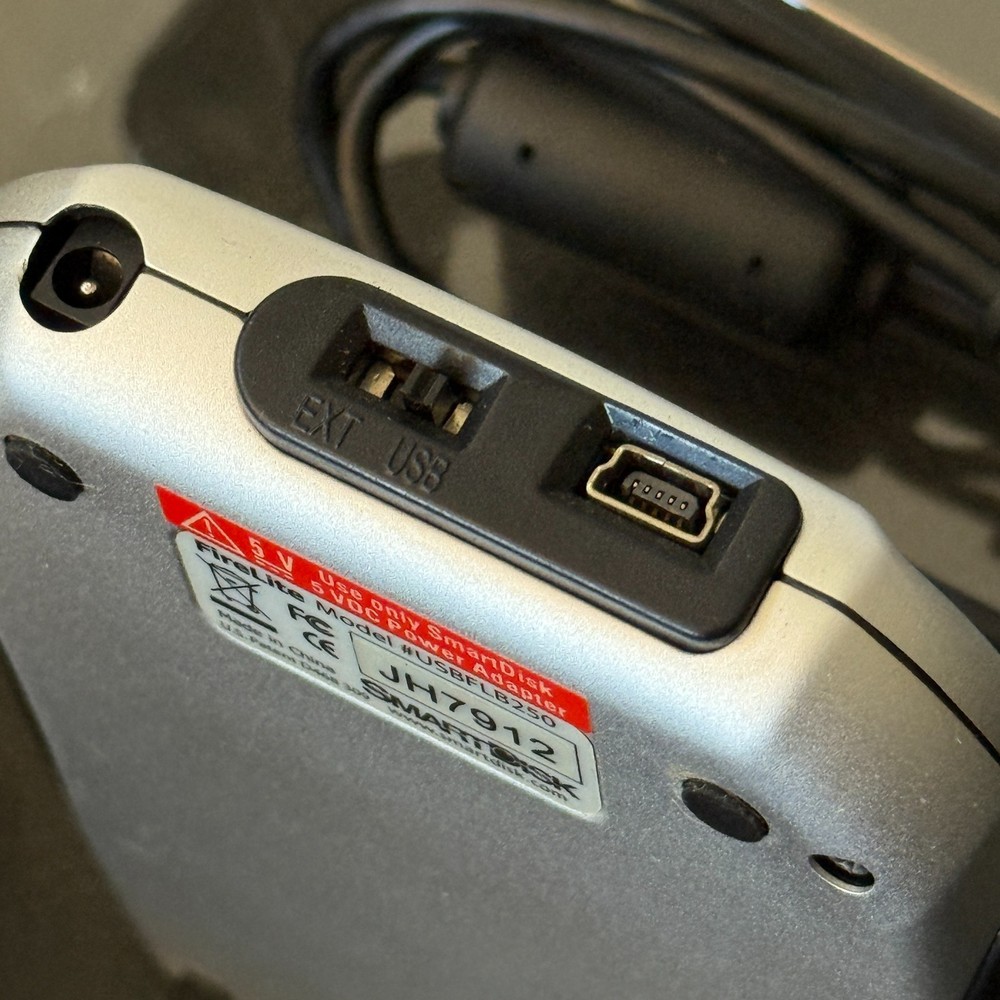 SMARTDISK FIRELITE HARD DRIVE USBFLB250 USB 2.0 EXTERNAL GRAY CABLE INSTRUCTIONS