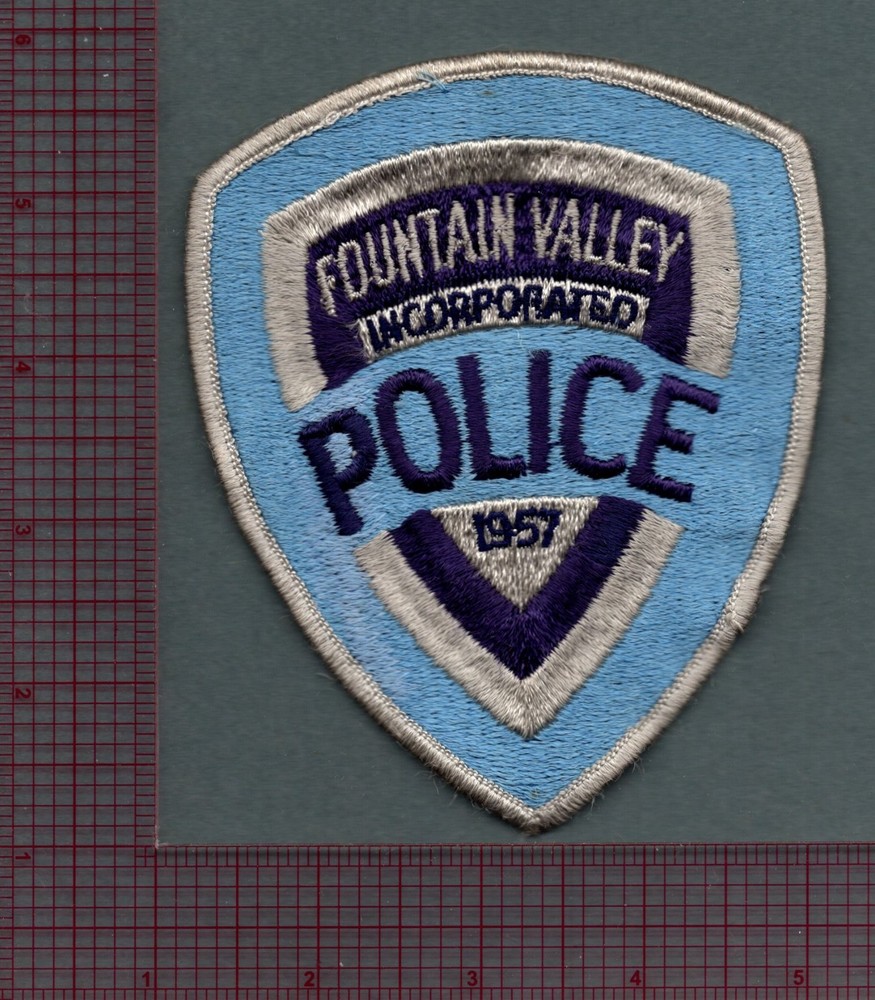 Fountain Valley California Police Patch