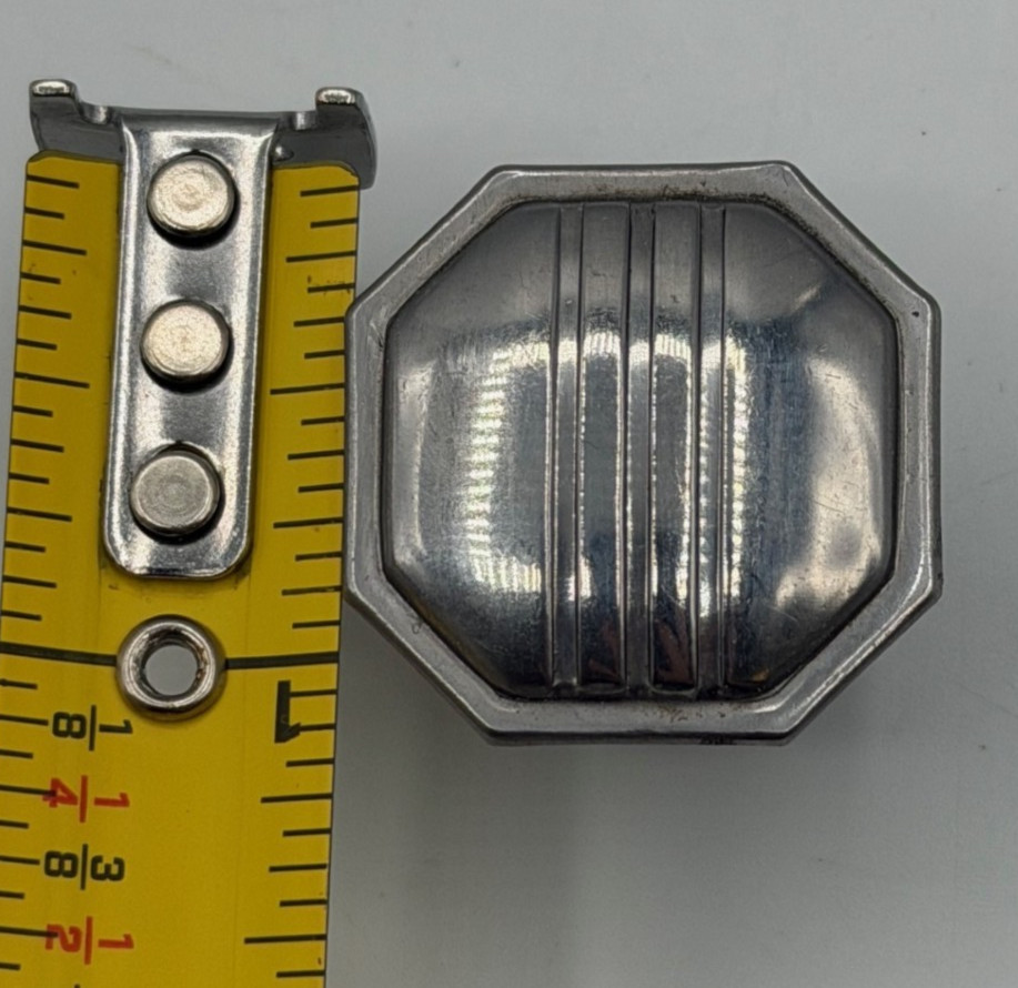 25 MCM/Art Deco Chrome Drawer Cabinet Knobs Pulls Collection From One Kitchen