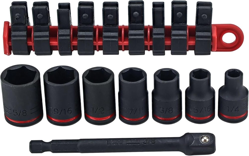 72093 8 Piece 3/8" Drive SAE Impact Socket Set