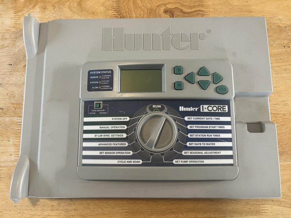 Hunter I-Core IC-600-M Sprinkler Irrigation Timer Controller Faceplate C39