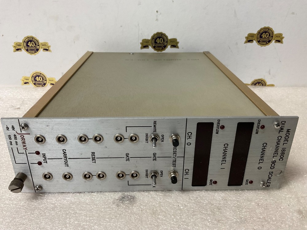 Jorway NIM computer board model # 1880C Dual Channel BCD Scaler module