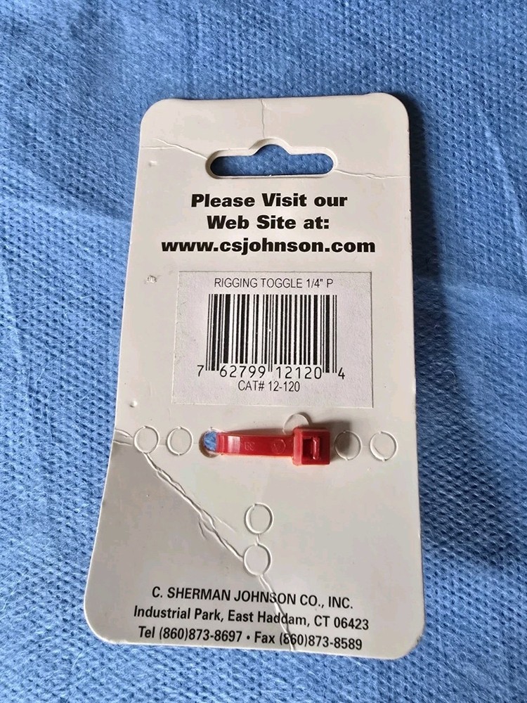 CS Johnson 1/4" Rigging Toggle, New