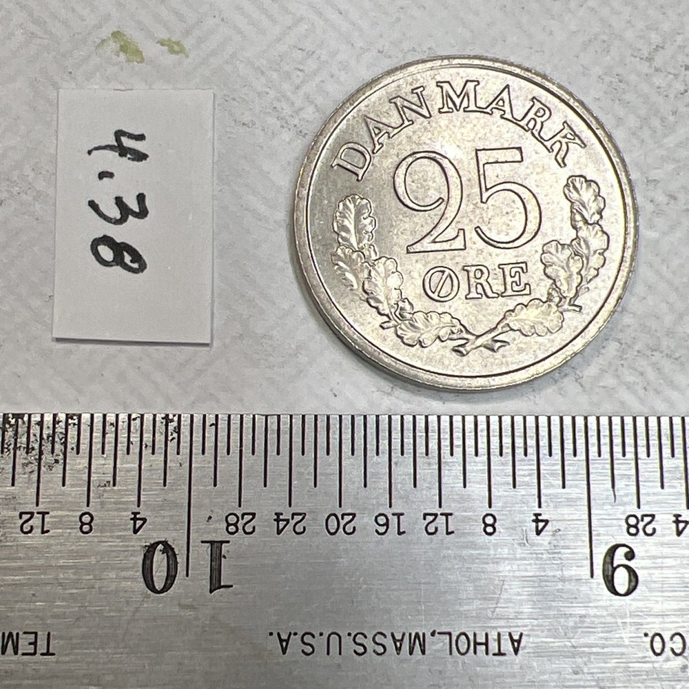 1966 Denmark 25 Ore - Coin