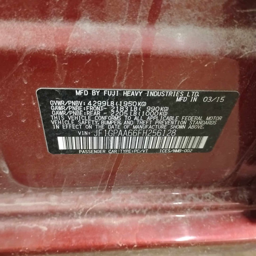 Spindle Knuckle Front SUBARU IMPREZA Left 14 15 16
