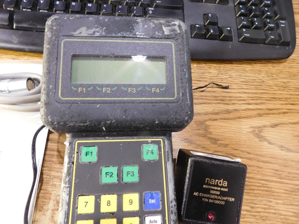 Narda Model: 8718B Meter w/ Manual, Disk, AC Adapter and Cables Pictured.