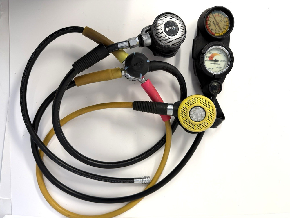 Mares EPOS Regulator with Scubapro Diving Console Set 1st & 2nd Stage Octopus