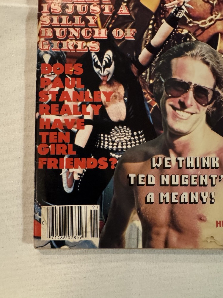 KISS ✨ VINTAGE AUCOIN ERA SPRING 1979 ROCK MANIA MAGAZINE ✨VERY NICE CONDITION ✨