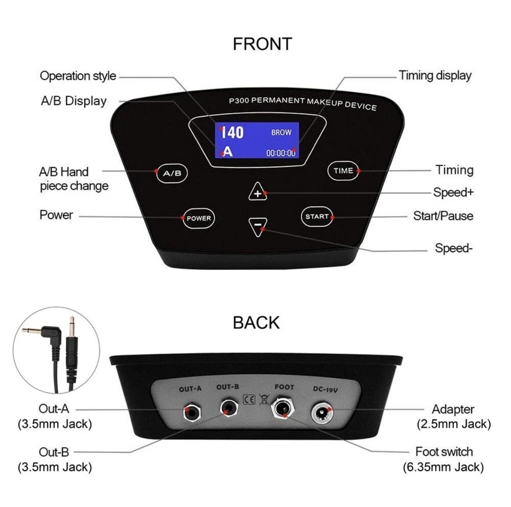 Permanent Makeup Machine, P300 Permanent Makeup Device Kit New Open Box
