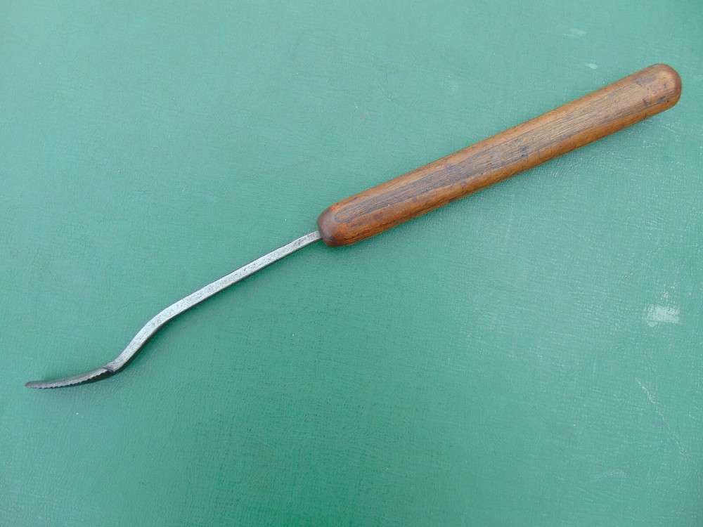 Antique Farriers Hand Forged Cast Iron Curved Rasp File Tooth Float Tool
