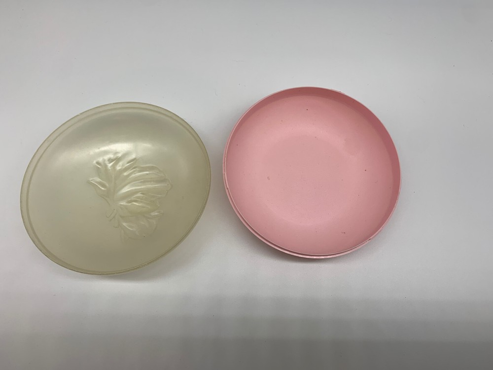 VINTAGE Le Jardin Bath Powder Empty Container PINK