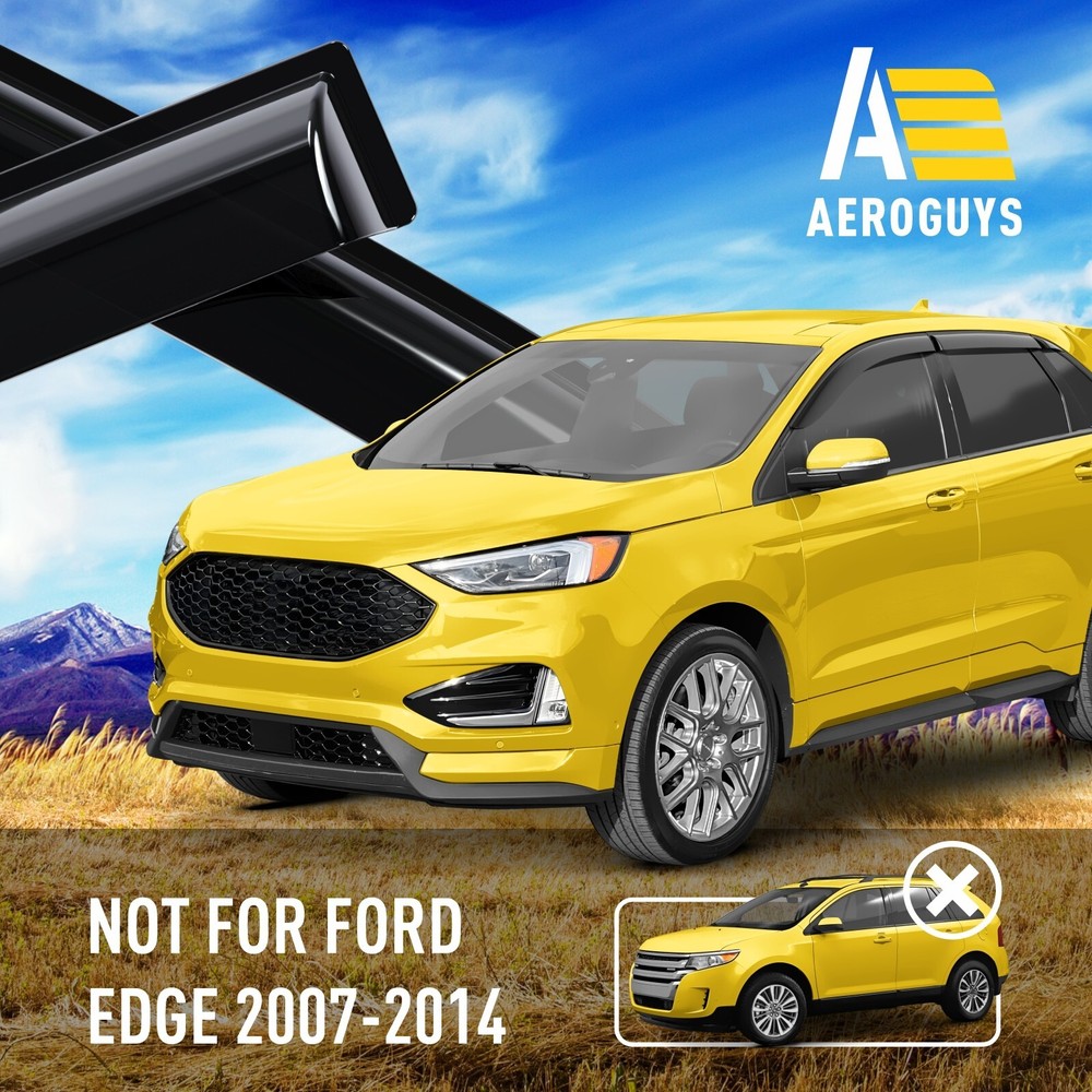Rain Guards Vent Visors Shade for 2015-2025 Ford Edge