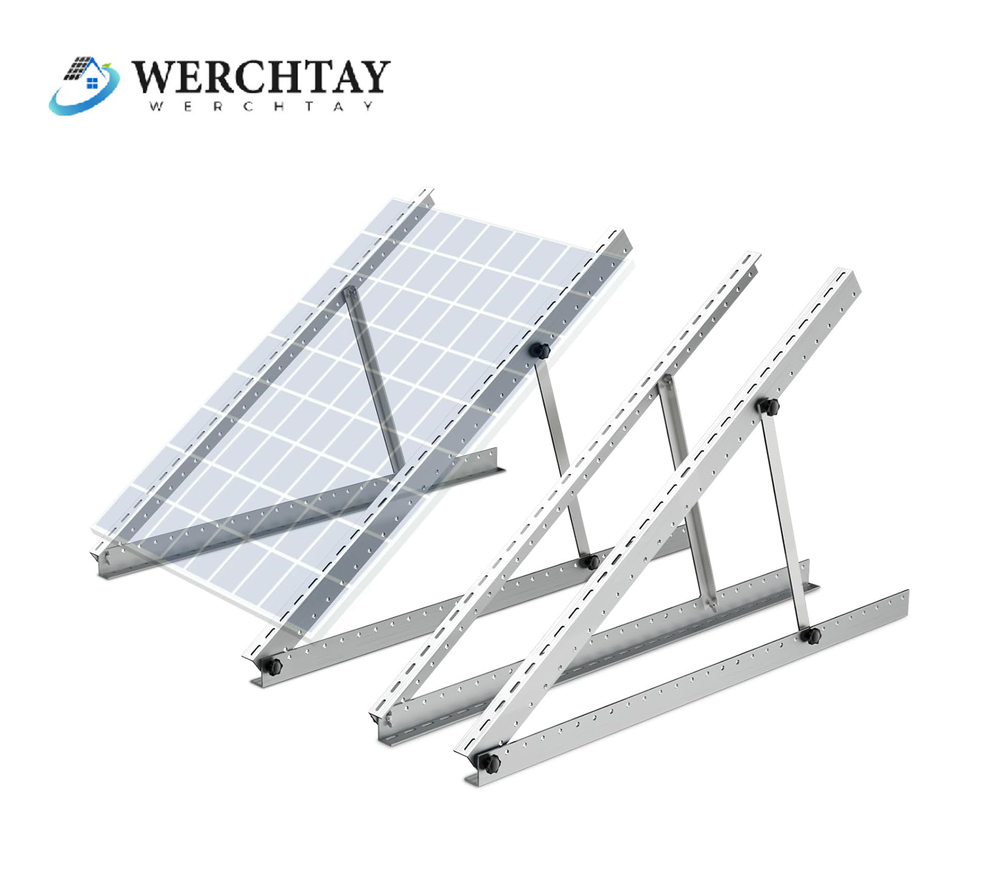 Solar Panel RV Tilt Mount (45/47in）Brackets Roof Flat Surface Adjustable Frame