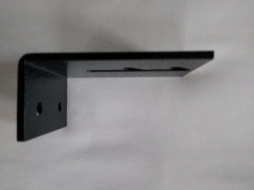 Radio mounting bracket, L-bracket, surface mount, aluminum, Left and Right pair