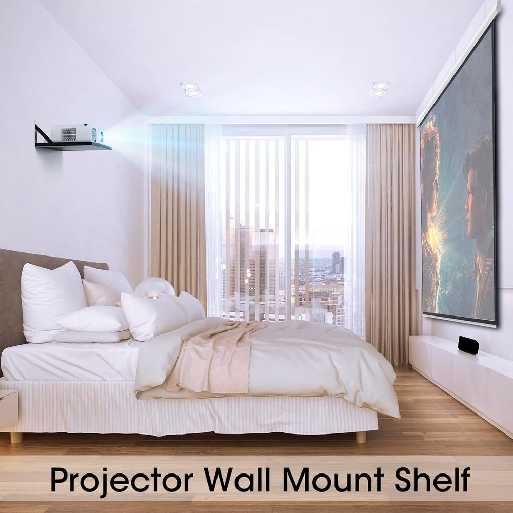 Projector Shelf,Projector Wall Mount Floating Shelf/Rack Holder Mount,PlayStatio