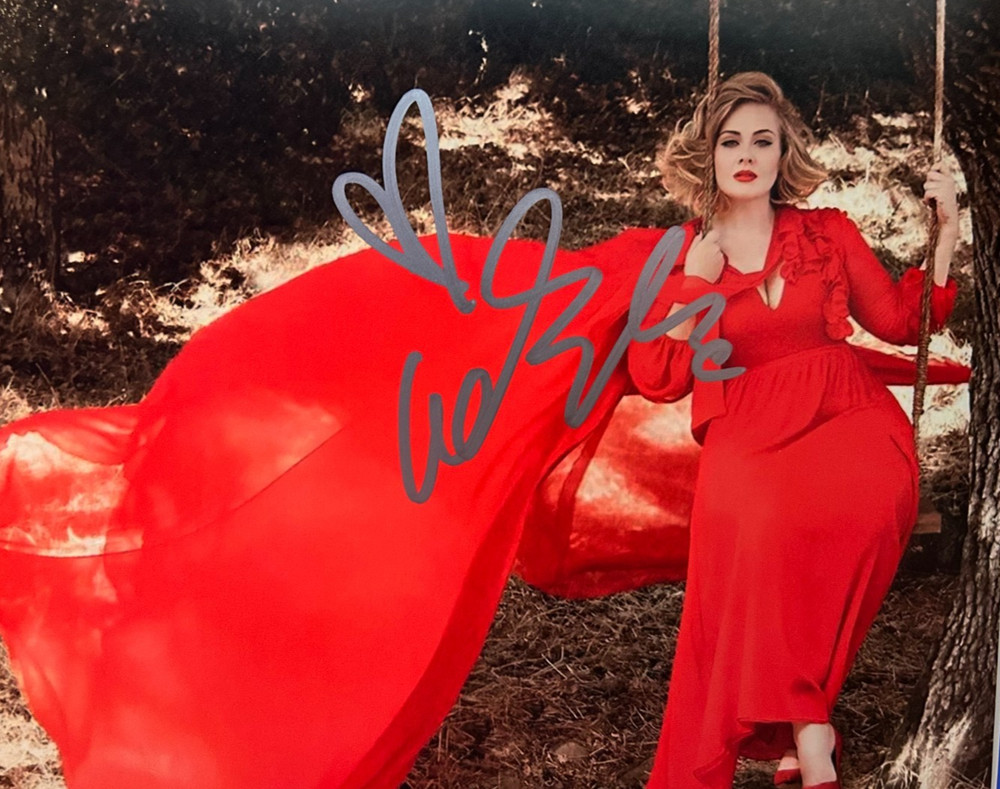 ADELE   Signed Original 8x10" Authentic REAL Autograph w/COA Certificate