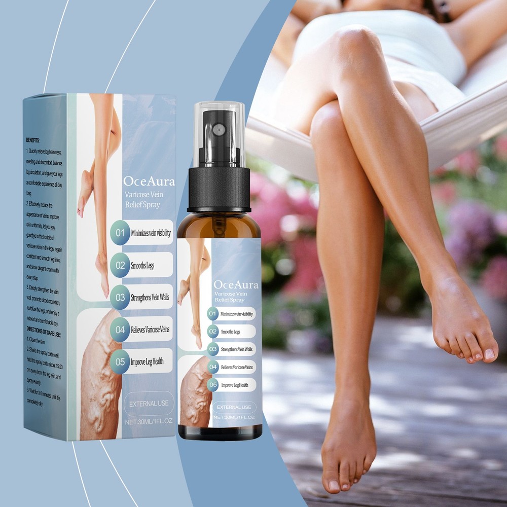 Herbal Leg Care Spray Cooling Refreshing Circulation Support Mist 30ml