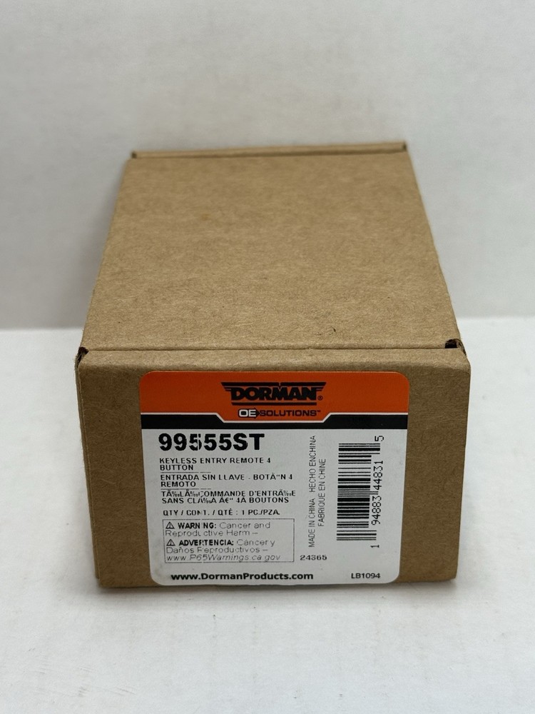 Dorman 99555ST Replacement Keyless Entry Remote 4 Button Honda Pilot & Accord