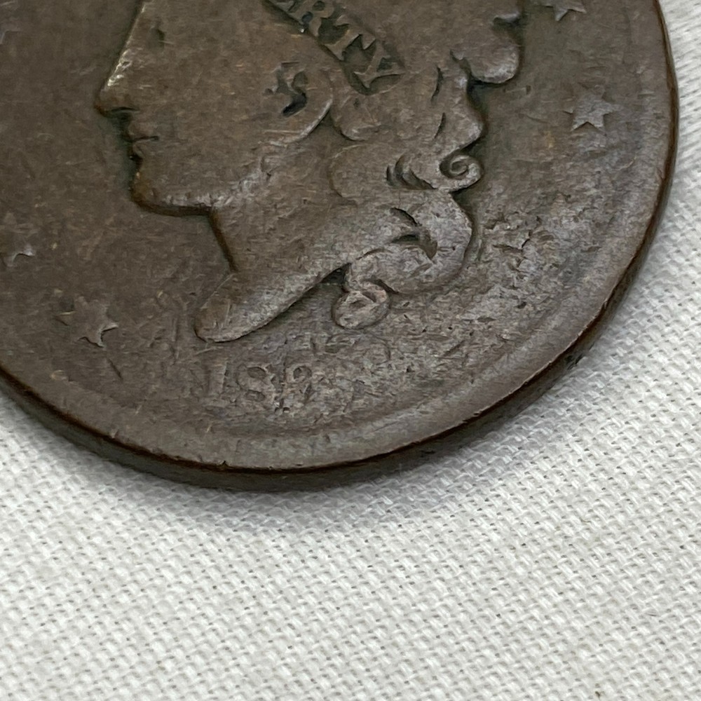 1838 Copper Coronet Head Large Cent
