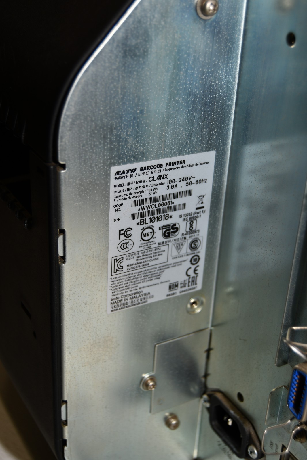 ^ SATO CL4NX Thermal Label Printer Industrial Thermal Printer