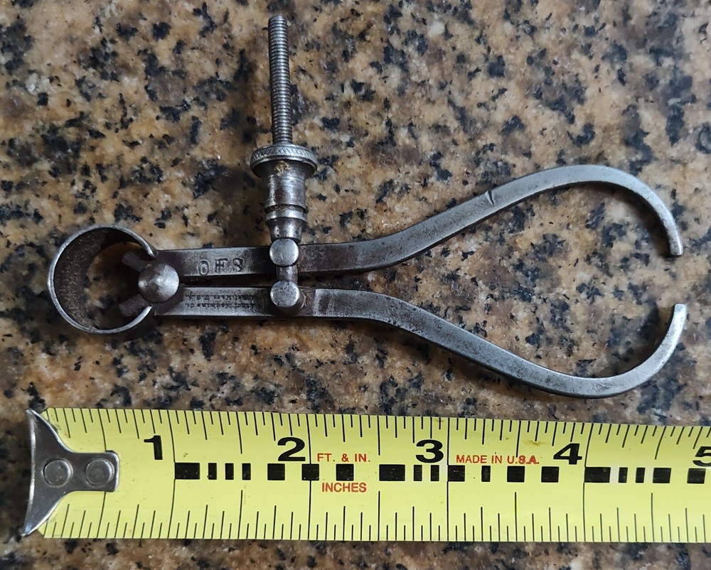 🗽VINTAGE ATHAL MACHINE CO. 3 1/2" ID CALIPER