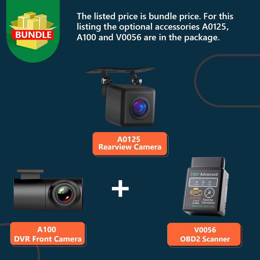 CAM+DVR+OBD+7" Android 13 Car Stereo GPS Navigation Radio CarPlay for BMW E39 M5