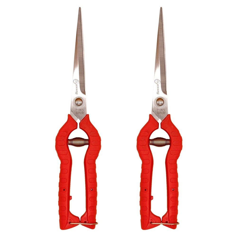 2 PACK Multifunctional Thin Fruit Scissors, P-905 Garden Pruner Shears Cutter...
