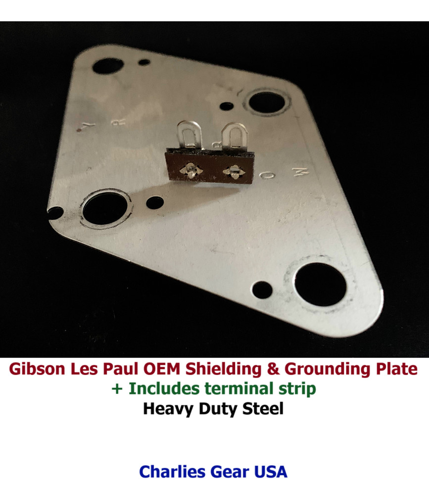 Gibson Les Paul OEM Shielding Control Plate + Terminal for Switch & jack connect