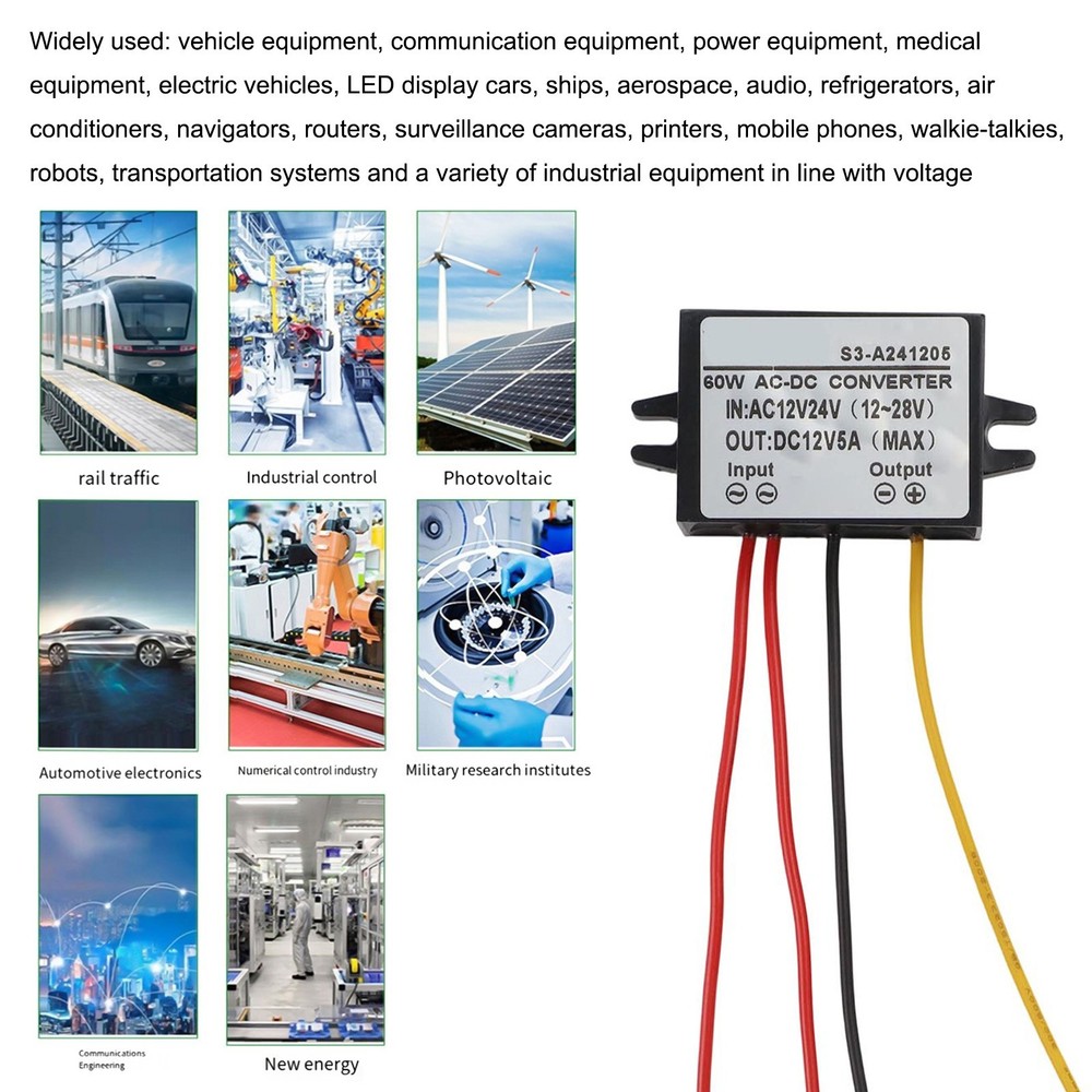 Practical Waterproof ACDC Adapter Designed for Car Audio Systems and LCD TVs