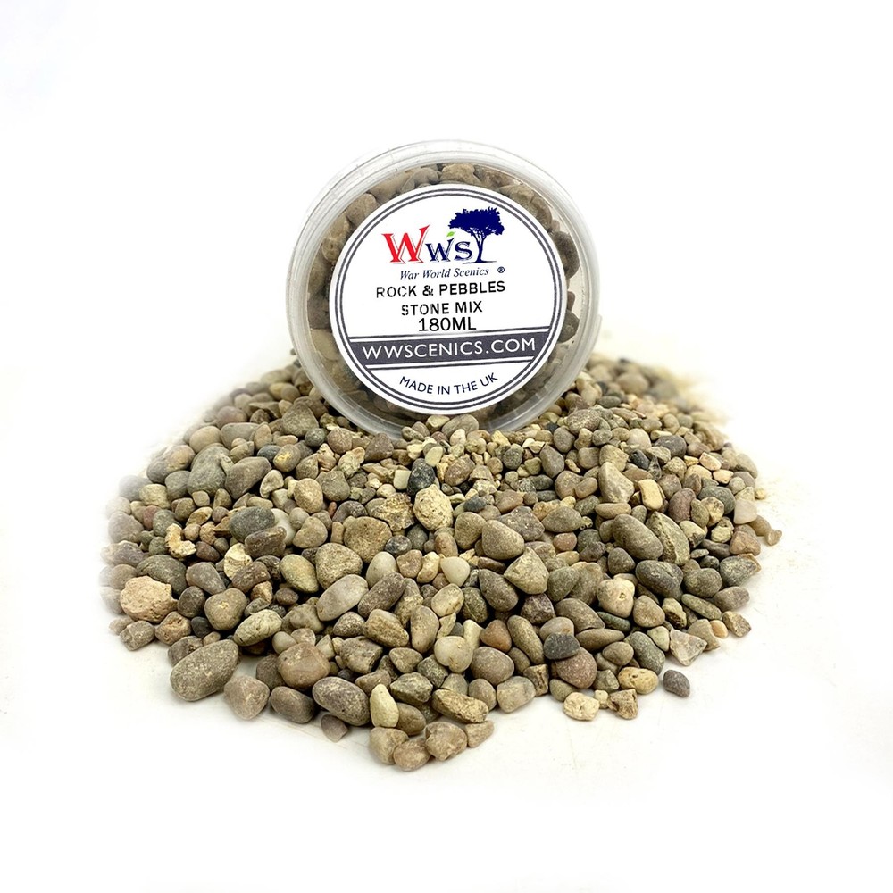 Rock & Pebble Stone Mix | Wargame Scenery & Basing Material