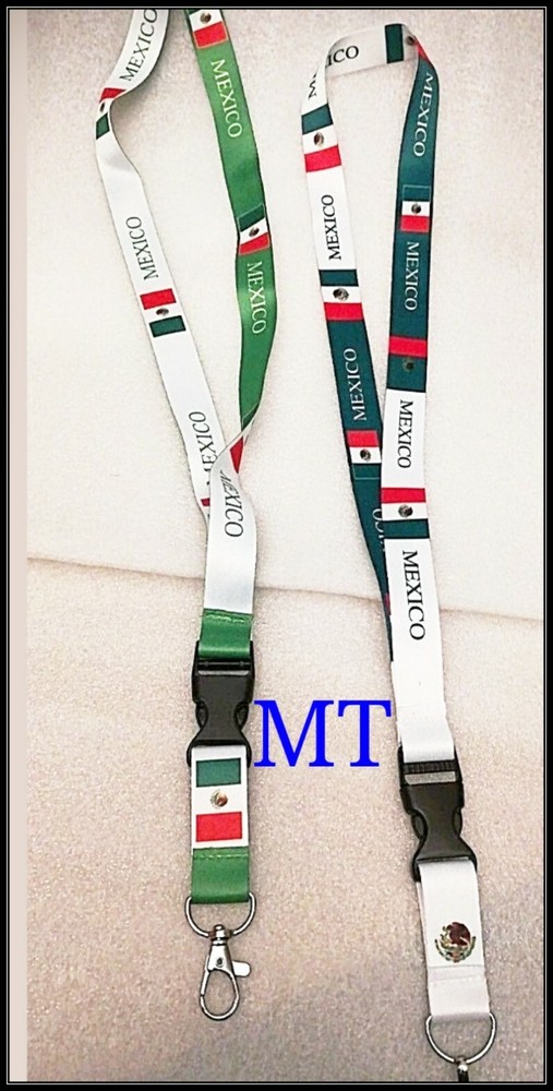 2pcs  Mexico Flag Lanyards/keychain, New, 2 different design set