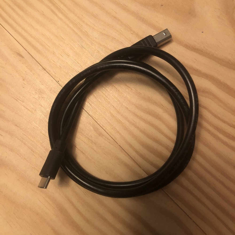 USB-C to USB-B Printer Cable 3FT Type-C to Square USB Cord for MacBook