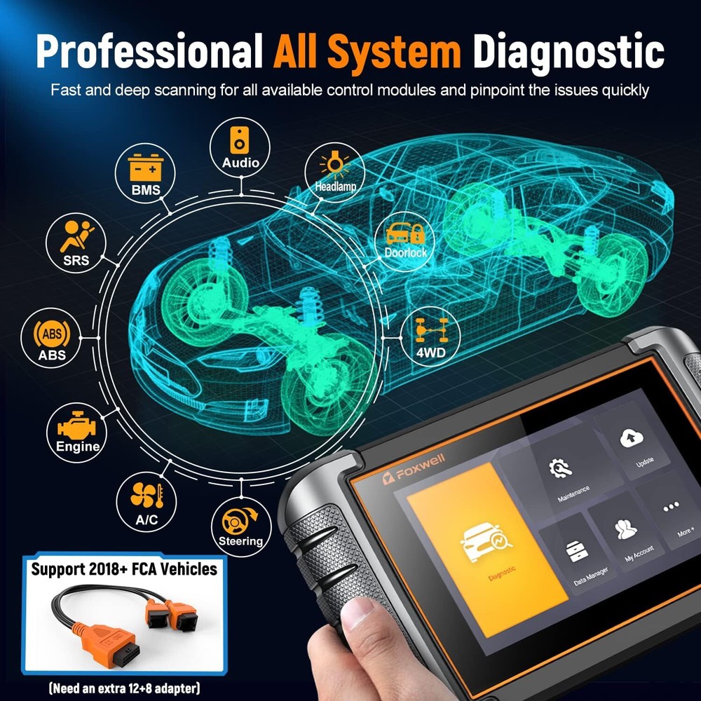 Foxwell NT809 Pro Full System Bidirectional Car Scanner Diagnostic Scan Tool US