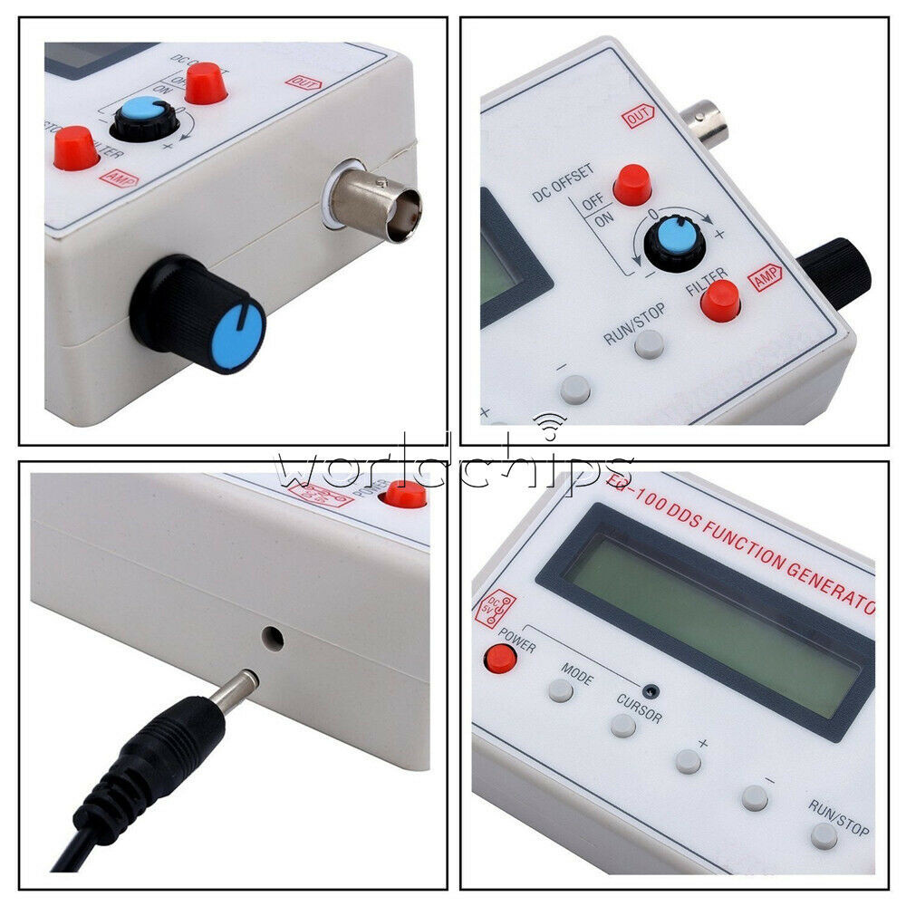 DDS Function 1HZ-500KHz Signal Generator Sine Square Triangle Wave Frequency