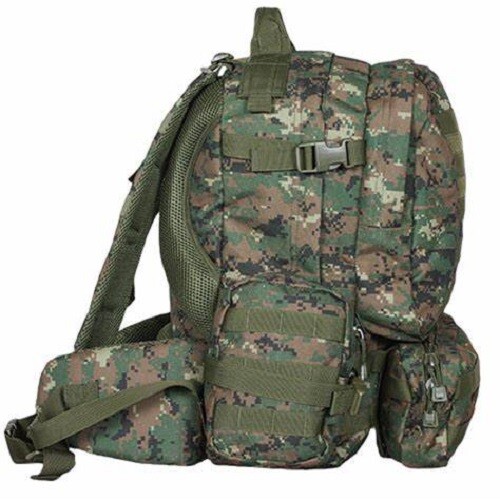NEW Advanced Hydro Assault Pack MOLLE Hiking Hunting Backpack w Bladder BLACK