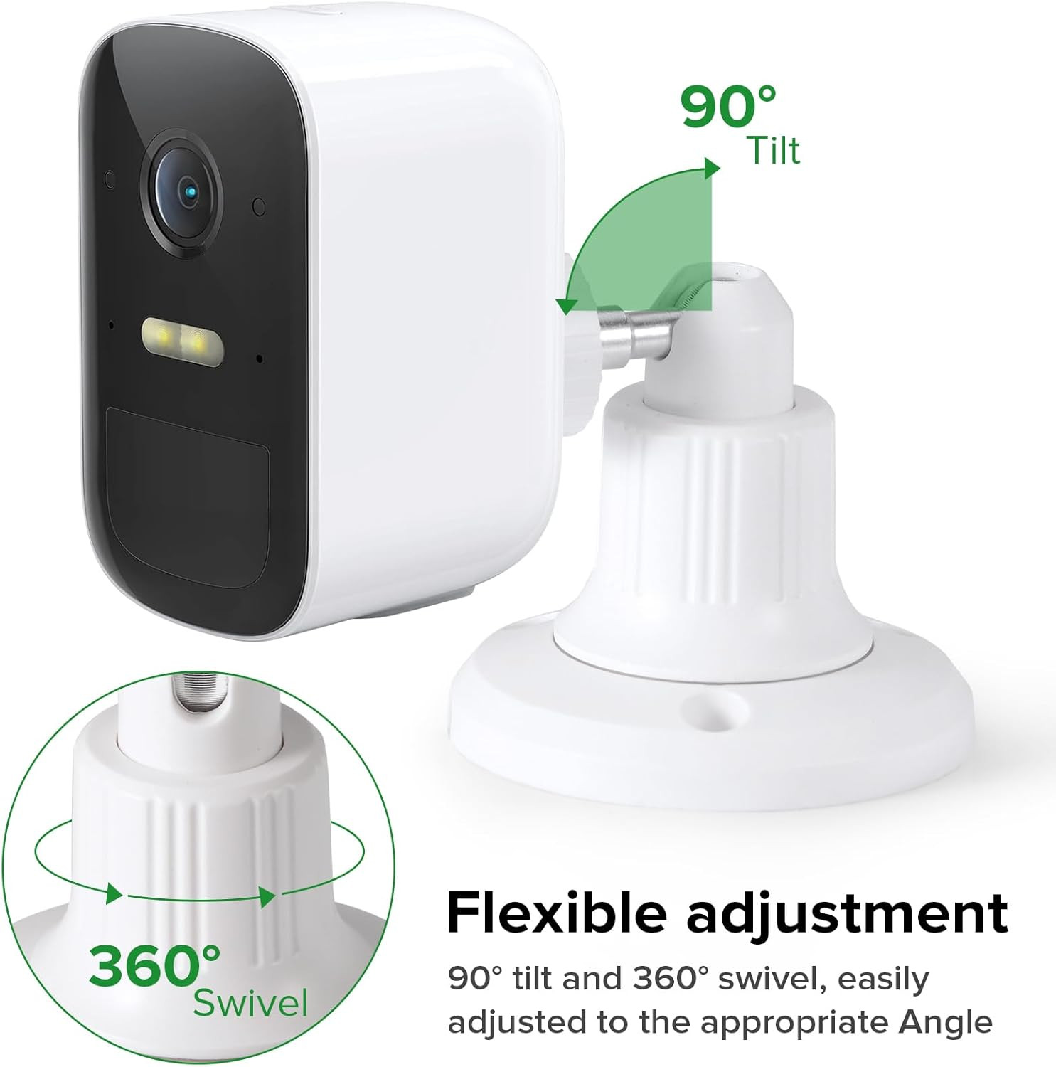 2Pack Security Camera Mount Compatible with Eufy Solocam S220/C210 Eufycam 2C/2