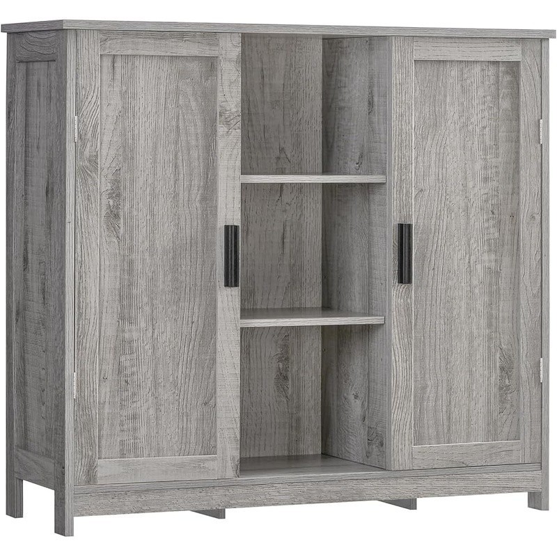 Multi-functional Storage Cabinet Buffet Sideboard W/ Open Shelves Dining Room US