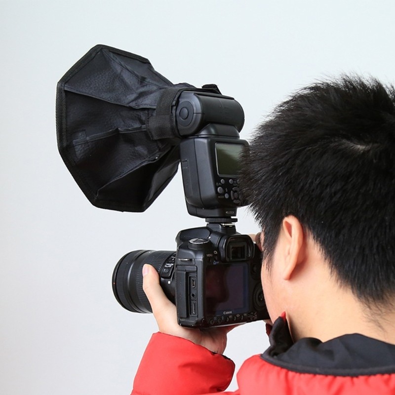 20cm Foldable Flash Reflector Octagon Softbox for Camera Lighting Modifier