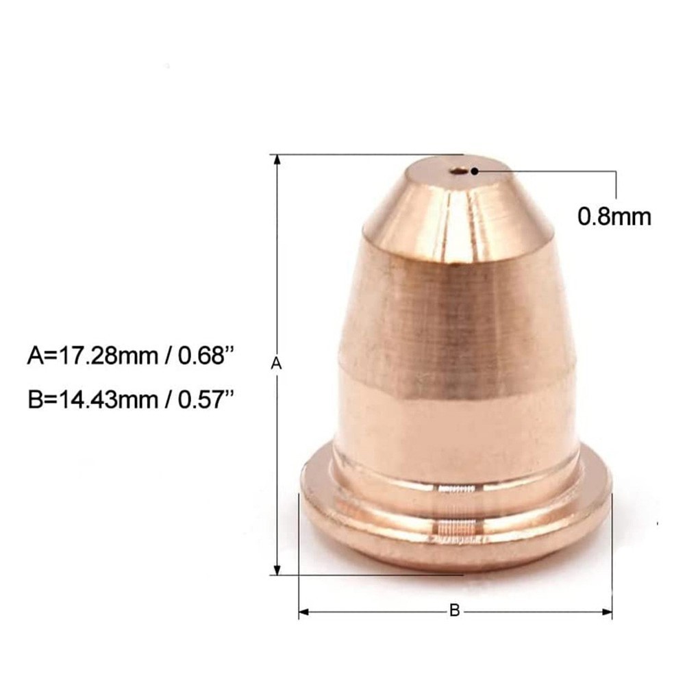 Plasma Torch Electrode PR0110 and Shield Cup PD011608 Kit for S45 Models