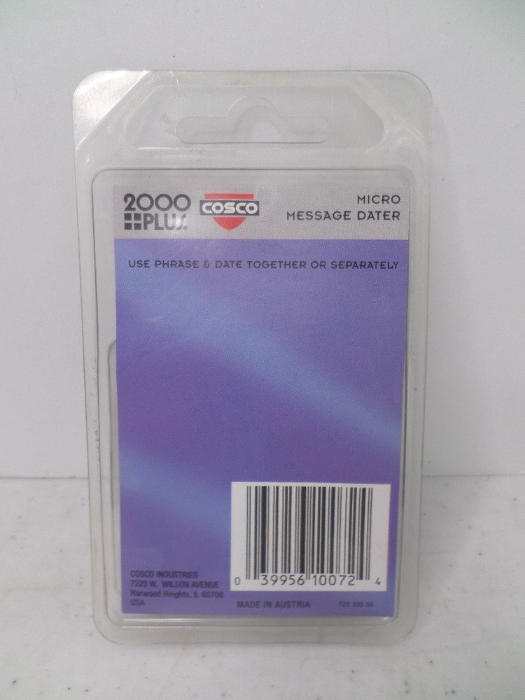 2000PLUS 12 IN 1 MICRO MESSAGE DATER COSCO 2011-2016