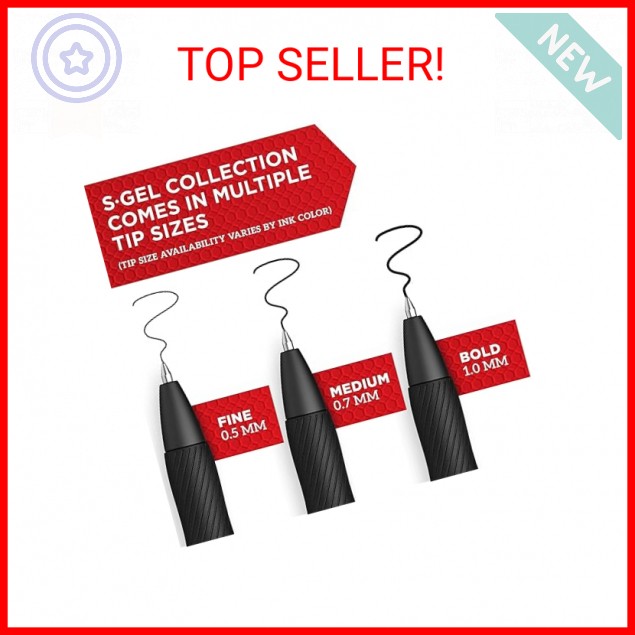 SHARPIE S-Gel BOLDPT Black 4CT