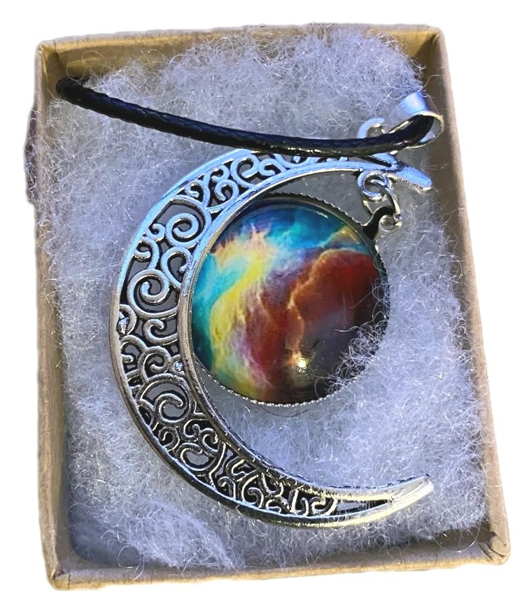 Half Moon Crest Necklace Pendant