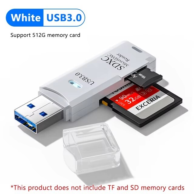 USB3.0 SD Card Reader for PC Micro SD Card to USB Adapter for Camera MemoryC USA