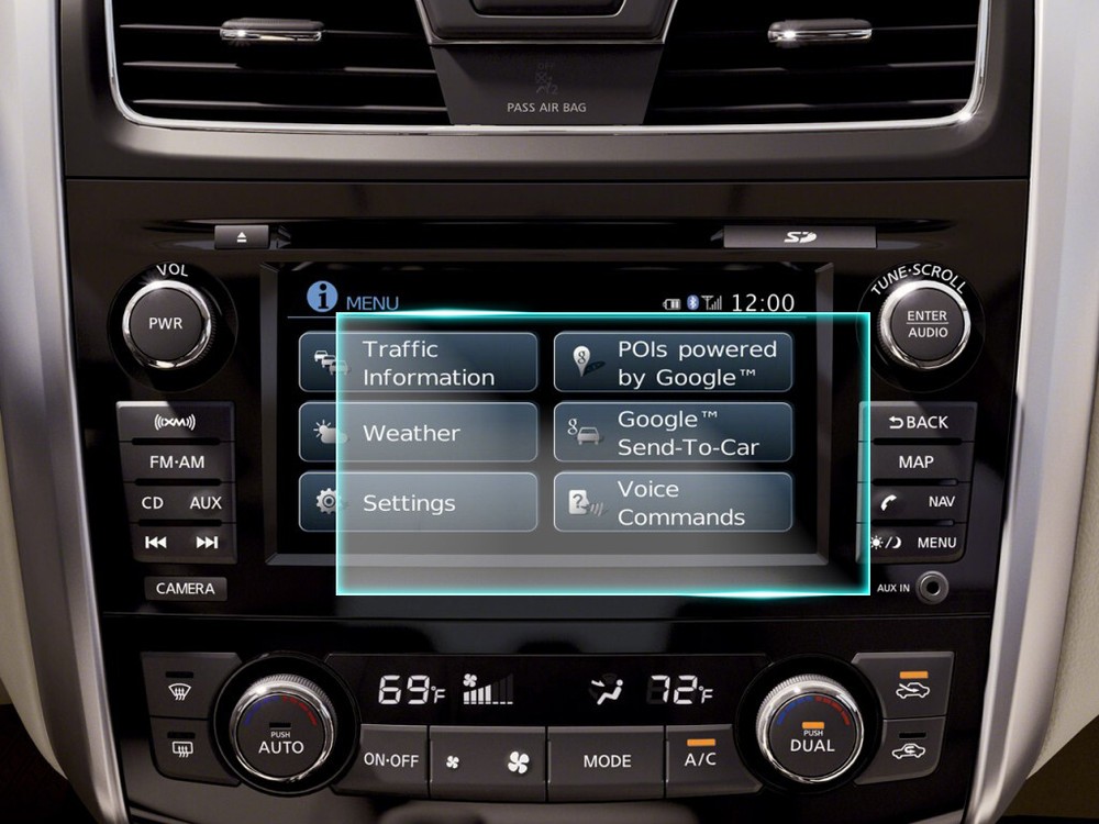 Crystal Clear Screen Protector for 2013 Nissan Altima Vehicle Navigation